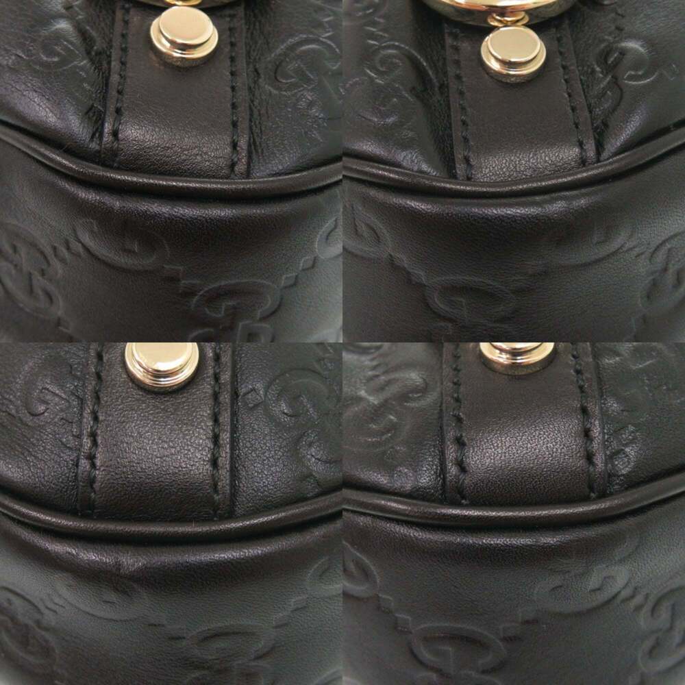 GUCCI Authentic Black Leather Shoulder Bag - Picture 4 of 7